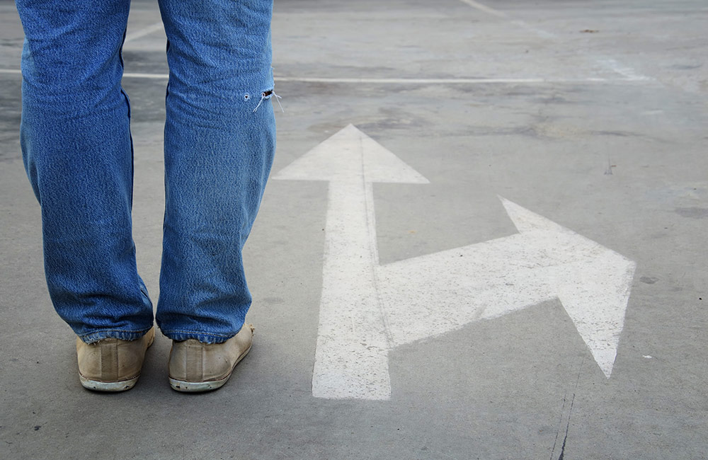 Man wondering where to go