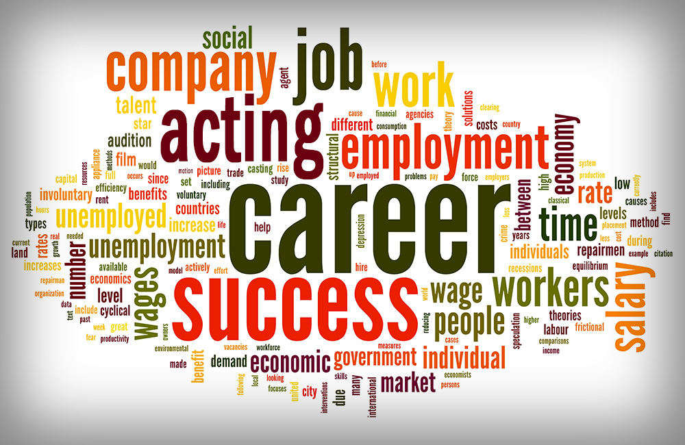 Montage of career keywords