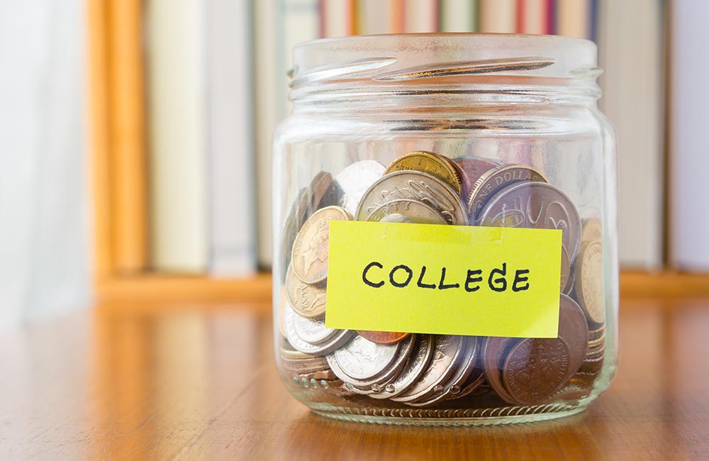 Change jar for college fund